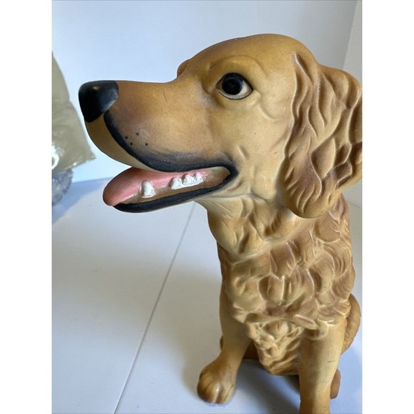 Aldon golden retriever fine porcelain Figurine Statue 1985 vintage 7.5” by 5” - Picture 4 of 16
